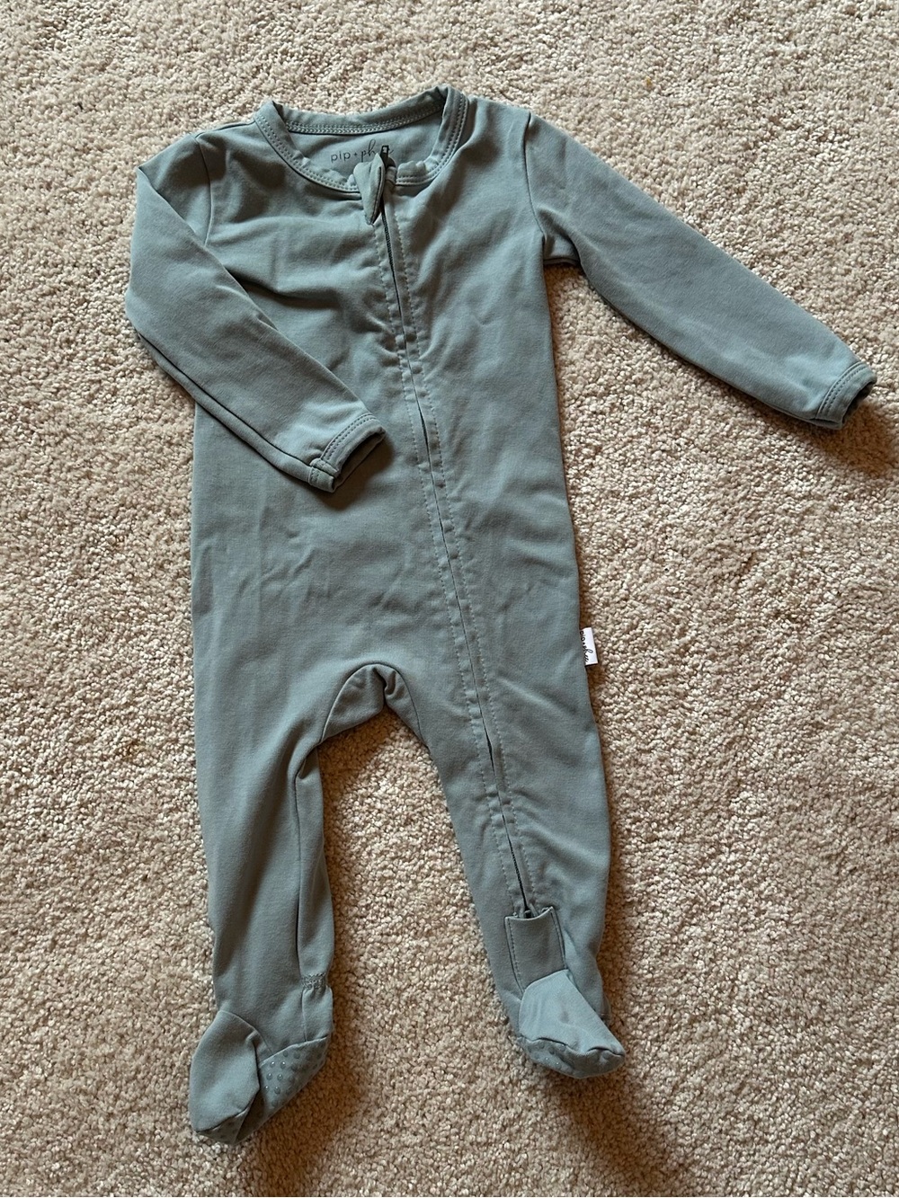 Pip + Phee Baby Footie Pajama- 6-9mo, fits small